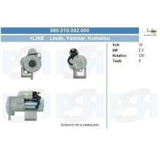 Стартер S2041 +Line Komatsu, Linde, Yanmar