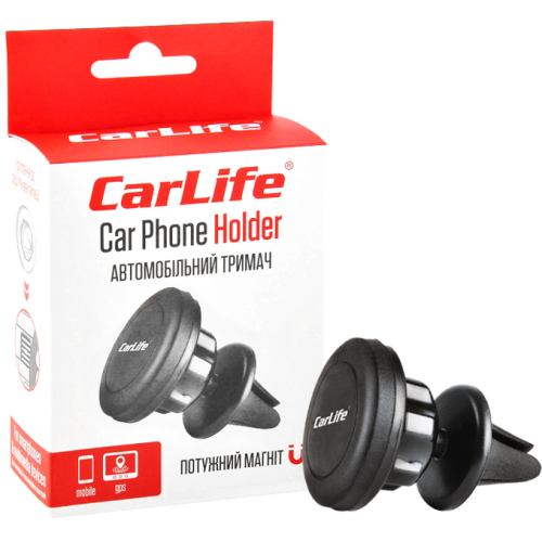 Тримач для телефону магнітний на обдув Carlife PH612