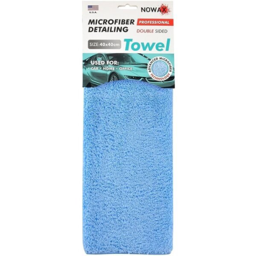 Ганчірка з мікрофібри блакитна 40х40см For Detaling Double-Sided Nowax (NX68442) Ганчірка з мікрофібри блакитна 40х40см For Detaling Double-Sided Nowax (NX68442)