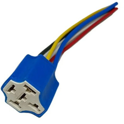 Фішка з проводами на реле 4 контакти, кераміка 20-40 А