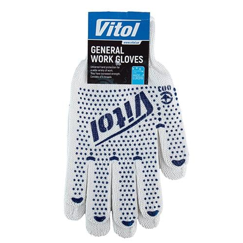 Рукавиці трикотажні з ПВХ7 крапка XL Vitol V765