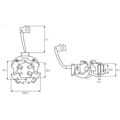 Щіткотримач SBH0088 AS