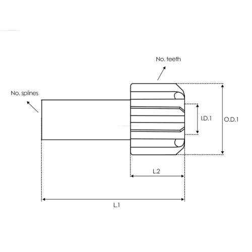 Шестерня бендикса SDK5025S AS