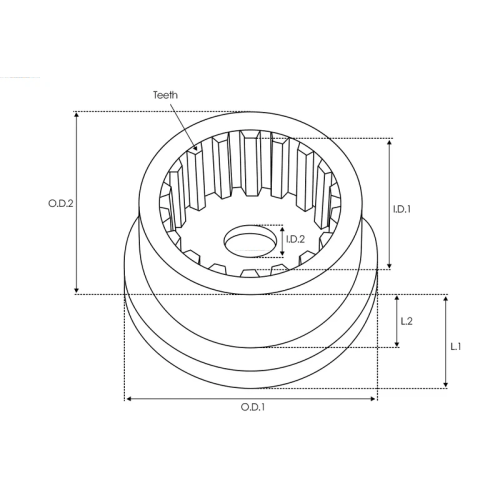 Редуктор SG3017 56 зуб. AS