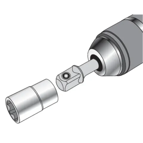 Набір перехідників шестигранників 1/4, 3/8, 1/2. 3 шт. Yato YT-04685