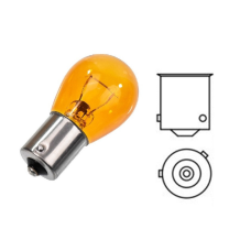 Автолампа 12V PY21/5W 1-контактна, жовта, шт. Balaton