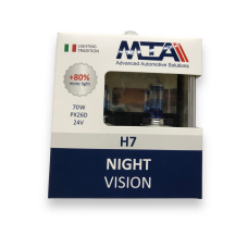 Автолампа Н7 70W 24V Night Vision +80% MTA к-кт.