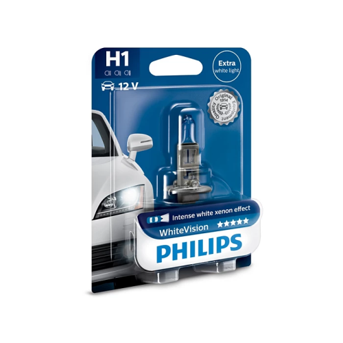 Автолампа H1 Philips WhiteVision + 60% H1 (12258WHVB1) (шт.)