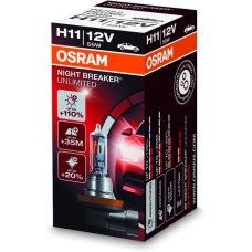 Галогенова лампа H11 OSRAM 64211NBU NightBreakerUnlimited +110% 55W 12V PGJ19-2 10X10X1 (шт.)