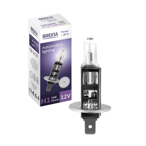 Галогенова лампа H1 BREVIA POWER +30% 12010PC (шт.)