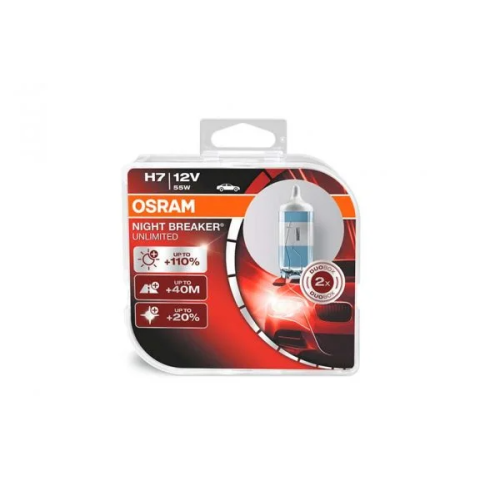 Автолампа H7 Osram 64210NBU-HCB Night Breaker Unlimited +110% (к-кт.)
