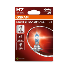 Автолампа H7 12V 55W +150% OSRAM Night Laser 64210NL (шт.)