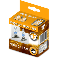 Автолампа H7 12V 55W Megalight Ultra +150% к-кт. (58520NXNU) Tungsram
