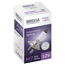 Галогенова лампа H7 12V 55W Power +30% Brevia 12070PC (шт.)