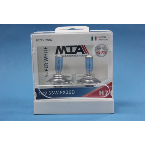 Автолампа H7 12V 55W 80% NIGHT VISION MTA 80715 SWB2 к-кт.