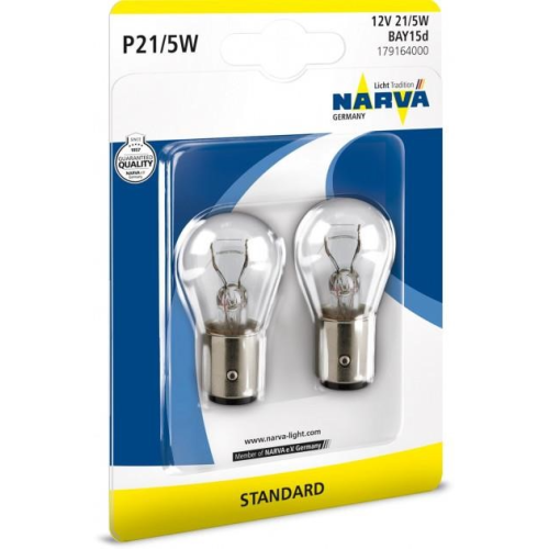 Автолампа P21/5W к-кт. Narva Standard 12V 21/5W (179164000)