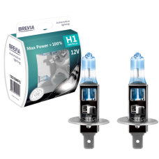 Галогенні лампи 55Вт 12В BREVIA H1 MAX POWER +100% (шт.) (12010MPS) Brevia