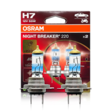 Комплект галогенових ламп H7 Osram 64210NB220-2HB Night Breaker +220% 55W 12V PX26d