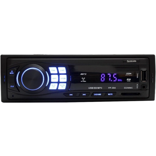 Автомагнітола Fantom FP-304 Black/Blue 1DIN