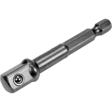 Тримач-адаптер торцевих головок HEX 1/4" - квадрат 3/8" 65 мм. Yato YT-04626